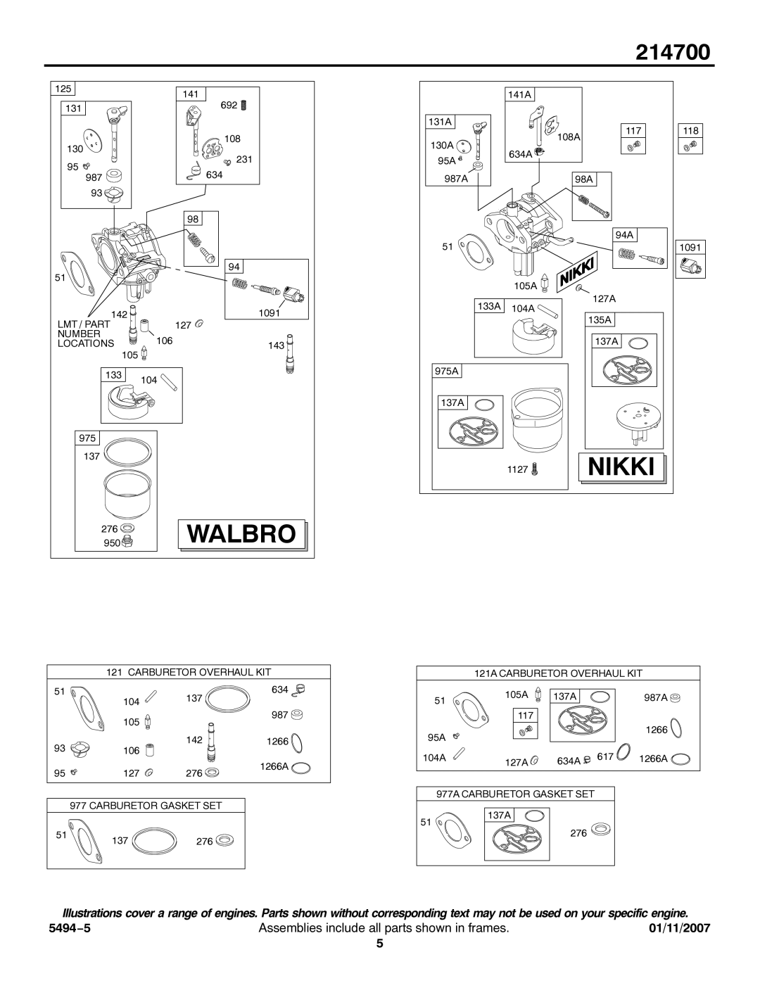 Briggs & Stratton 214700 service manual Nikki 