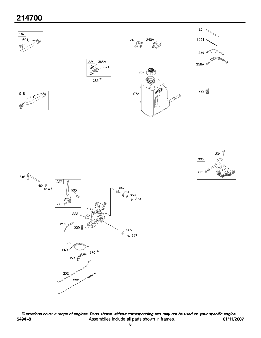 Briggs & Stratton 214700 service manual 