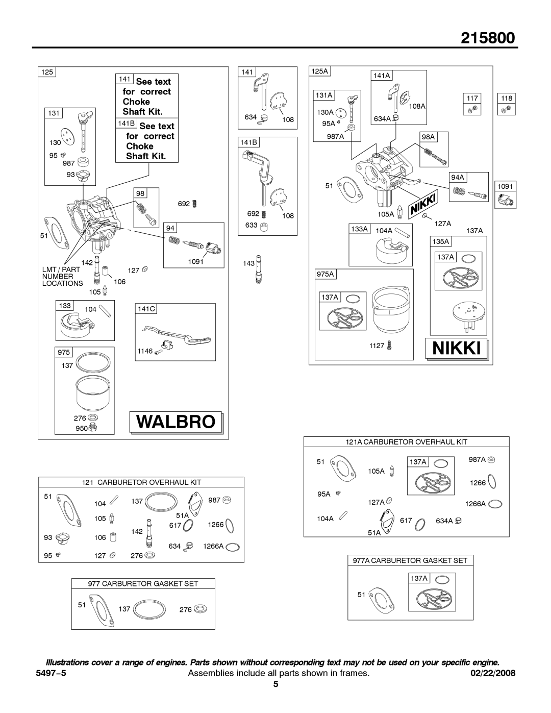 Briggs & Stratton 215800 service manual Nikki 