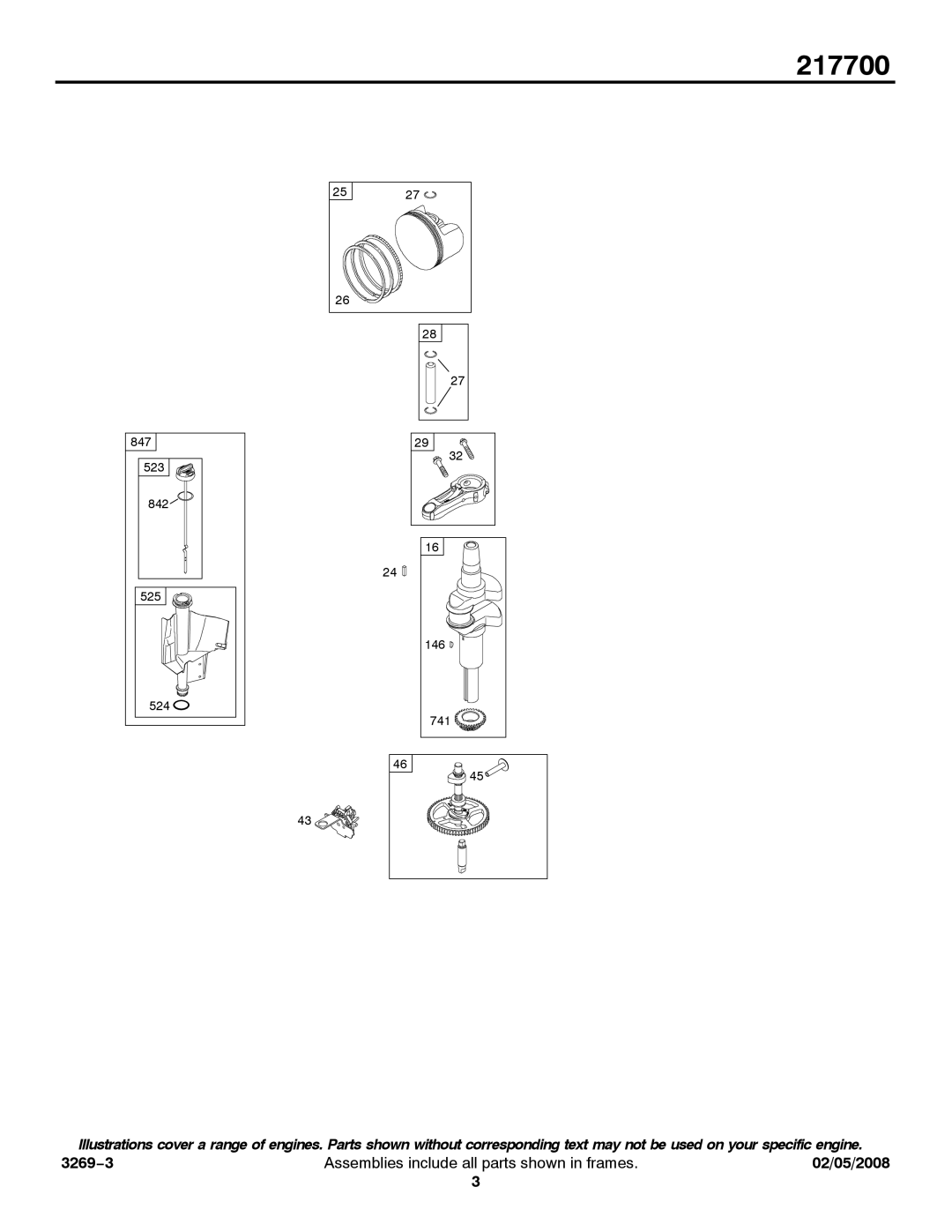 Briggs & Stratton 217700 service manual 525 