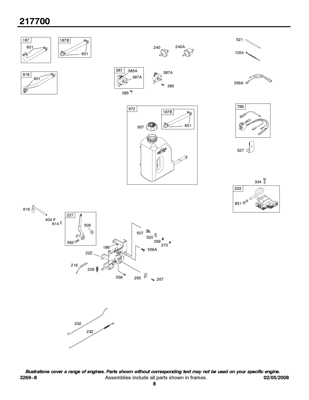 Briggs & Stratton 217700 service manual 334 