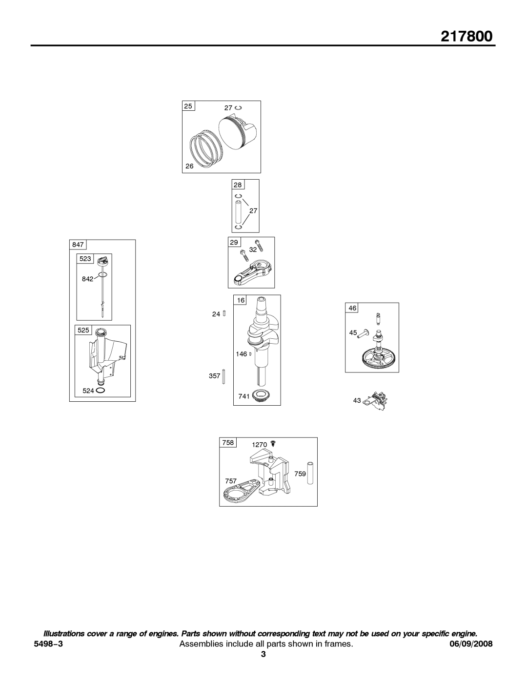 Briggs & Stratton 217800 service manual 847 