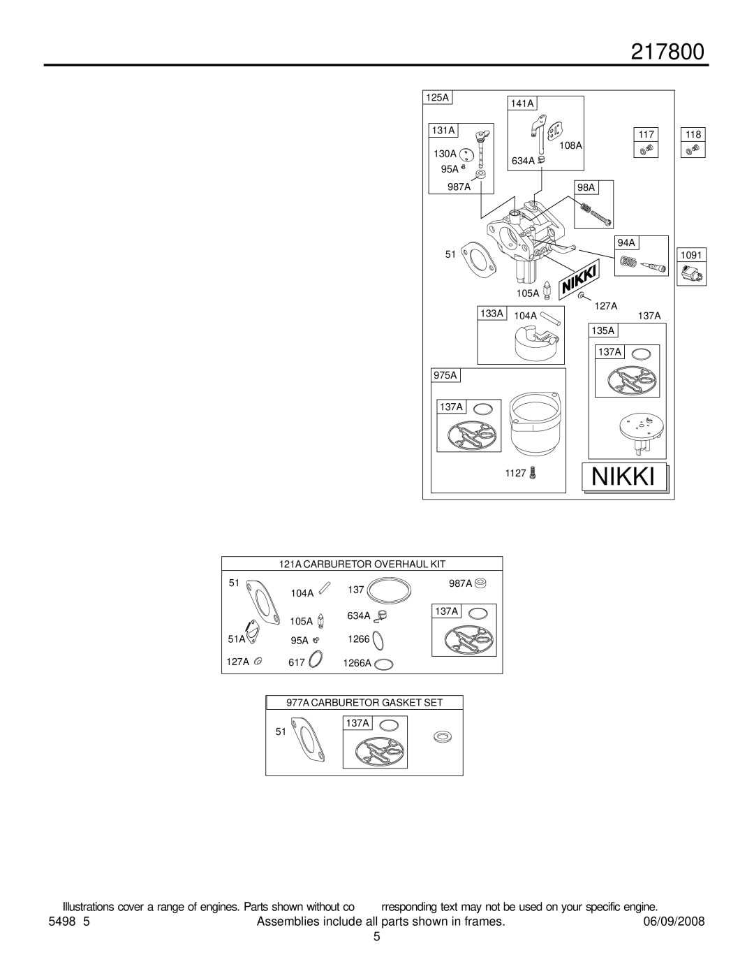 Briggs & Stratton 217800 service manual Nikki 