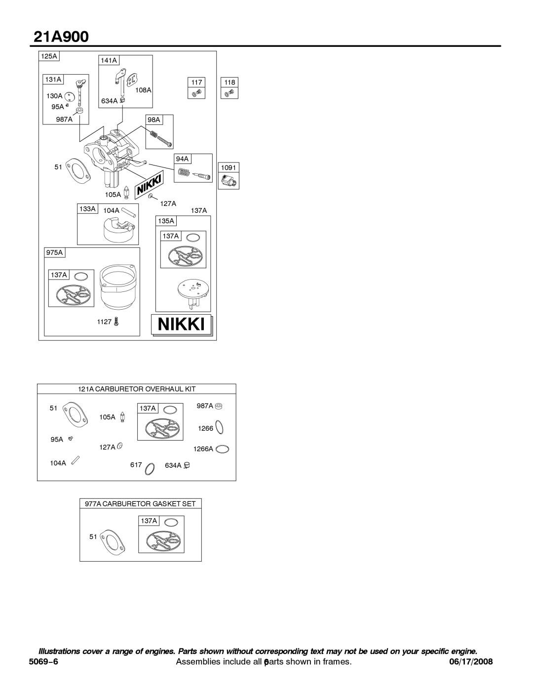 Briggs & Stratton 21A900 service manual Nikki 