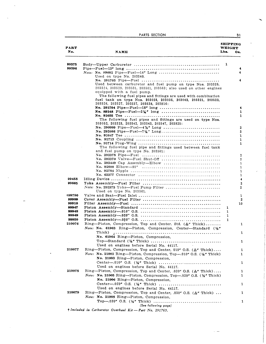 Briggs & Stratton 23PC, 23R6D, 23FBPC, 23C, 23BC manual 