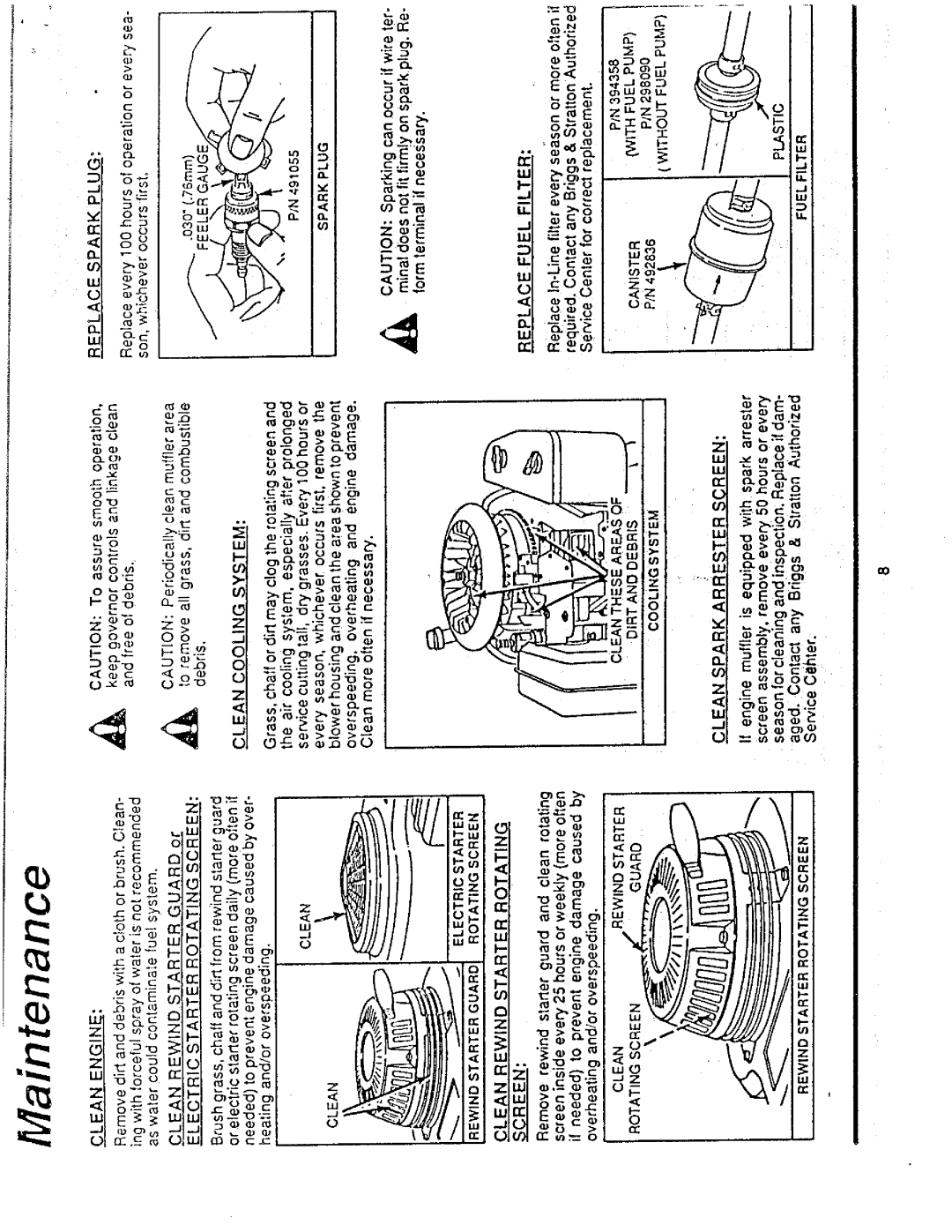 Briggs & Stratton 260700, 261700 manual 