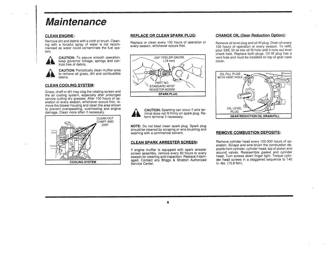 Briggs & Stratton 272484 manual 