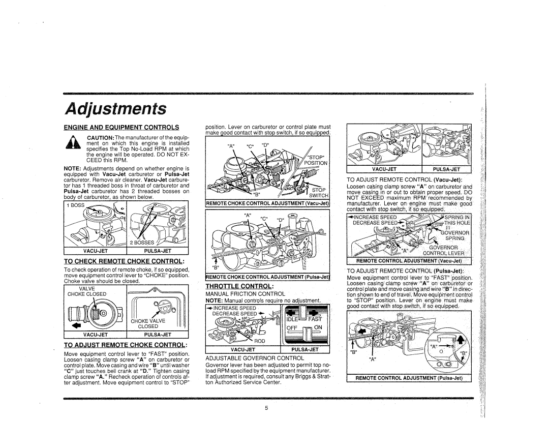 Briggs & Stratton 272484 manual 