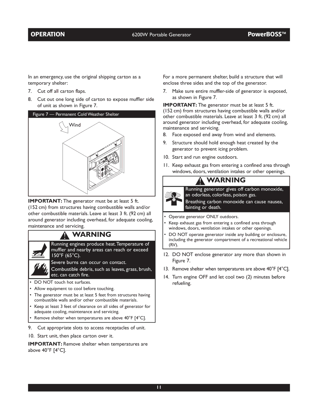 Briggs & Stratton 30201 owner manual Wind 