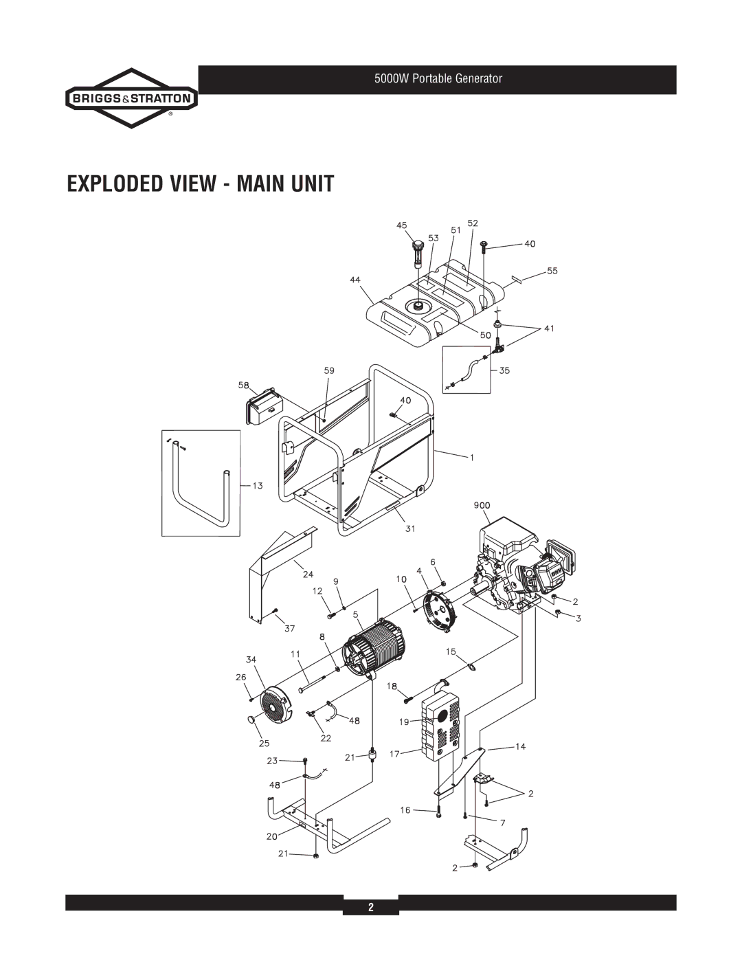 Briggs & Stratton 30361 manual Exploded View Main Unit 