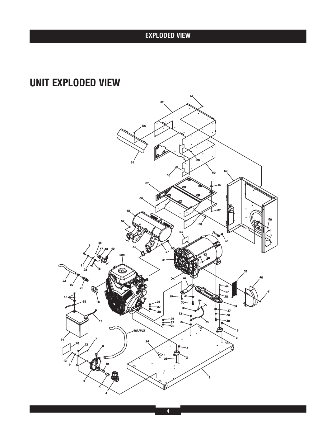Briggs & Stratton 40211 manual Unit Exploded View 