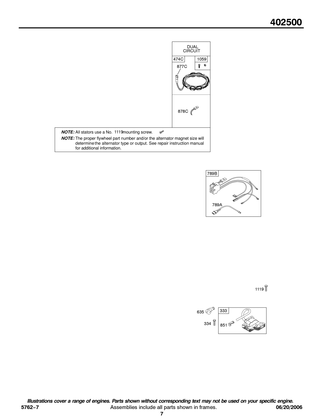 Briggs & Stratton 402500 service manual Dual Circuit 