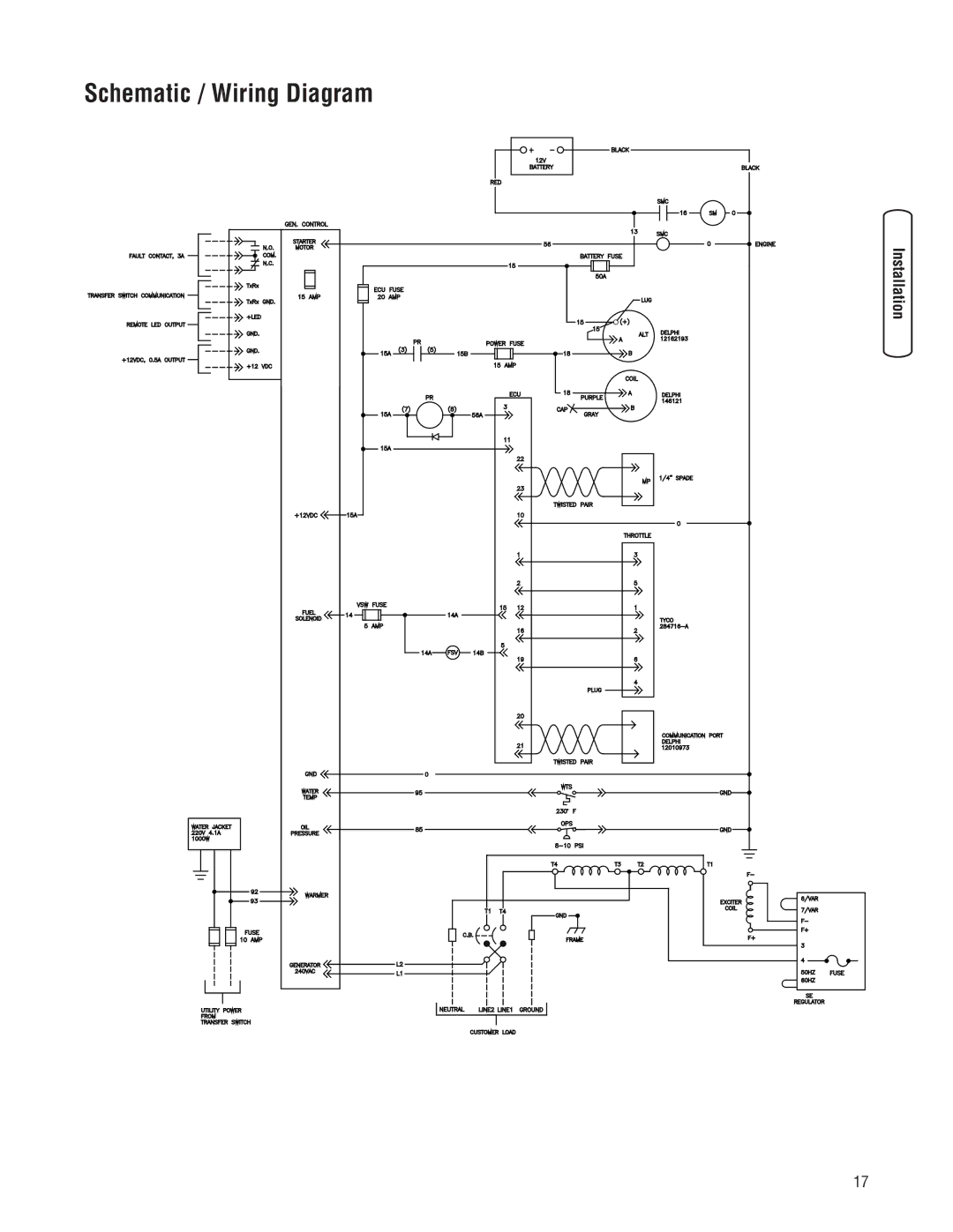 Briggs & Stratton 45000 system manual Schematic / Wiring Diagram 