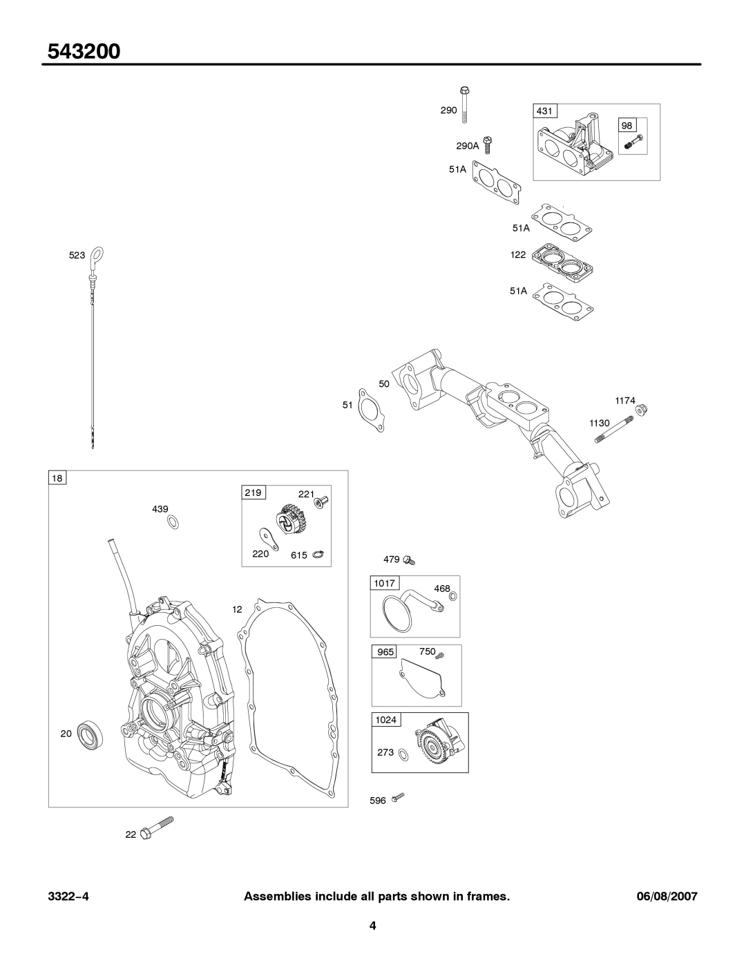 Briggs & Stratton 543200 service manual 