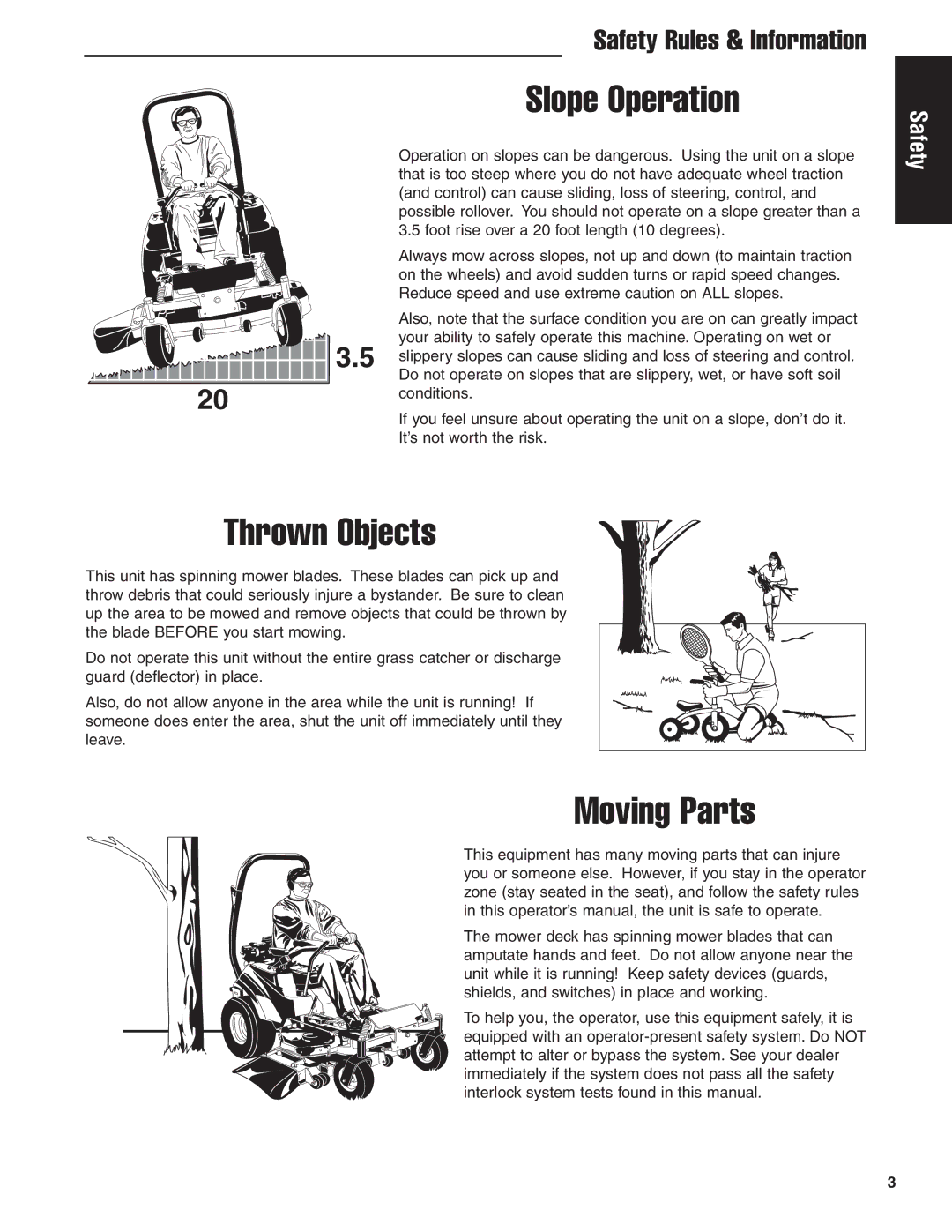 Briggs & Stratton 5900619 manual Slope Operation 