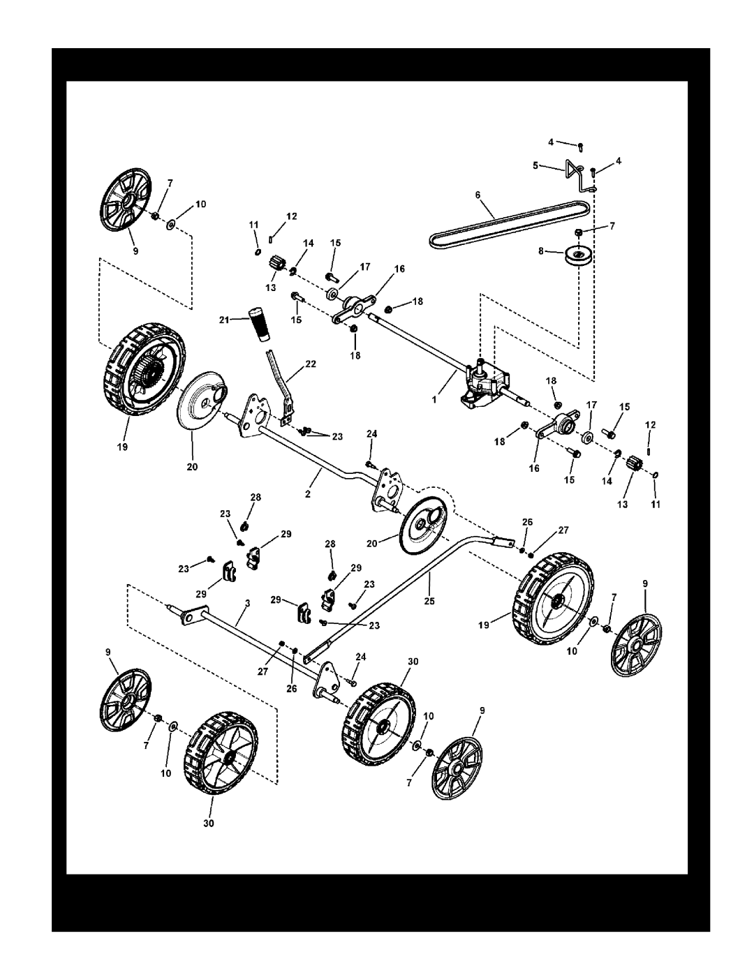 Briggs & Stratton 7800756, 7800708 manual Transmission & Wheels Group, Reproduction, Manual No, 7104293, VARIABLE SPEED 3N1 