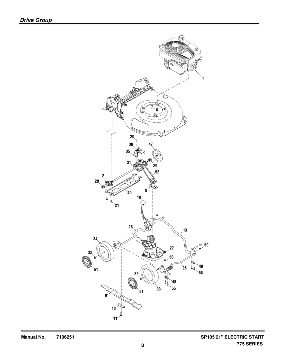 Briggs & Stratton 7800961-00, 7800956-00 manual Drive Group 