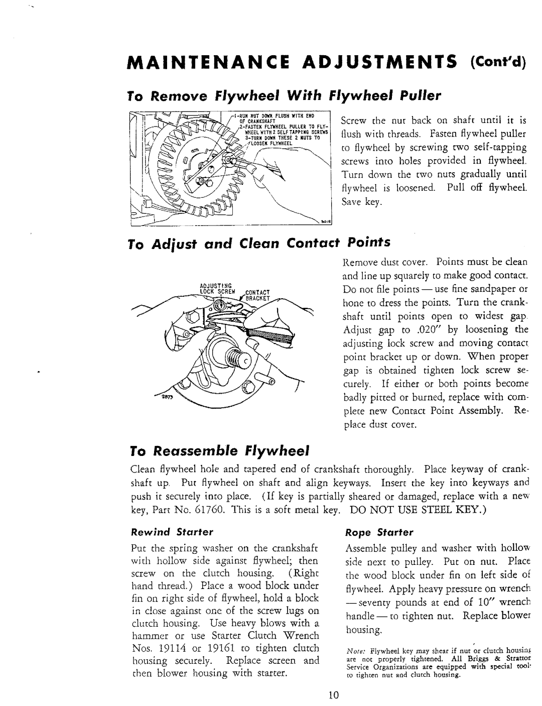 Briggs & Stratton 8-P manual 