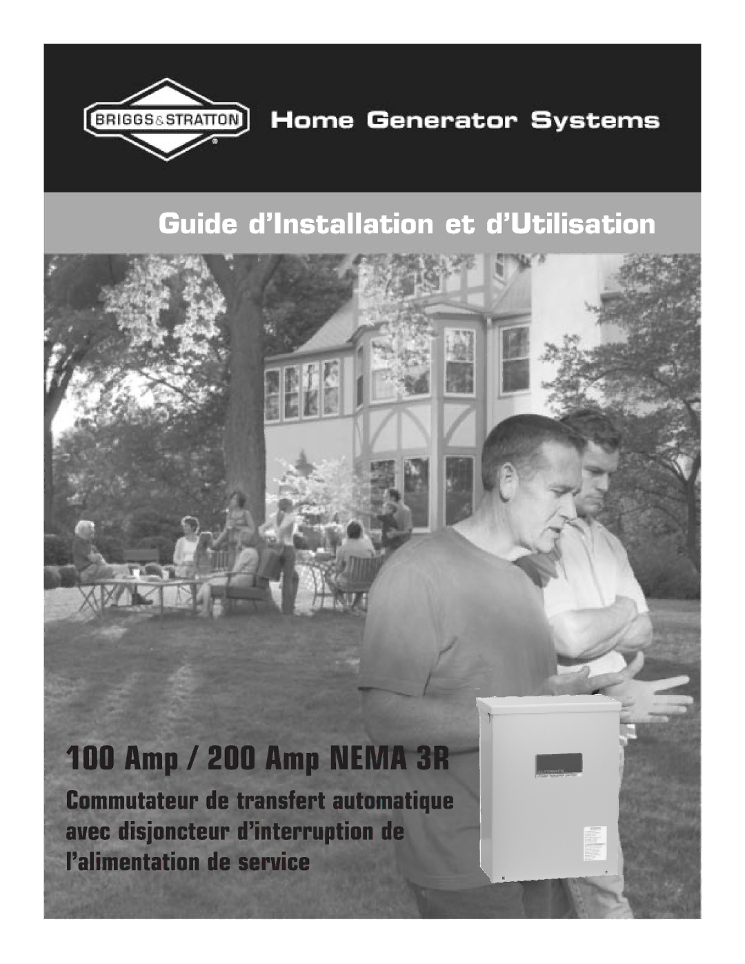 Briggs & Stratton Automatic Transfer Switch manual Guide d’Installation et d’Utilisation 