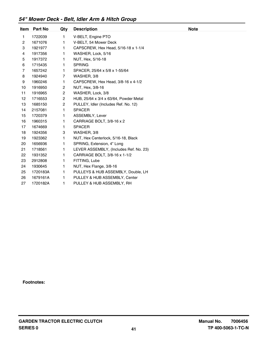 Briggs & Stratton GT23540 (1694621), GT23540 (2690258) manual Spring, Pulley & HUB ASSEMBLY, RH 