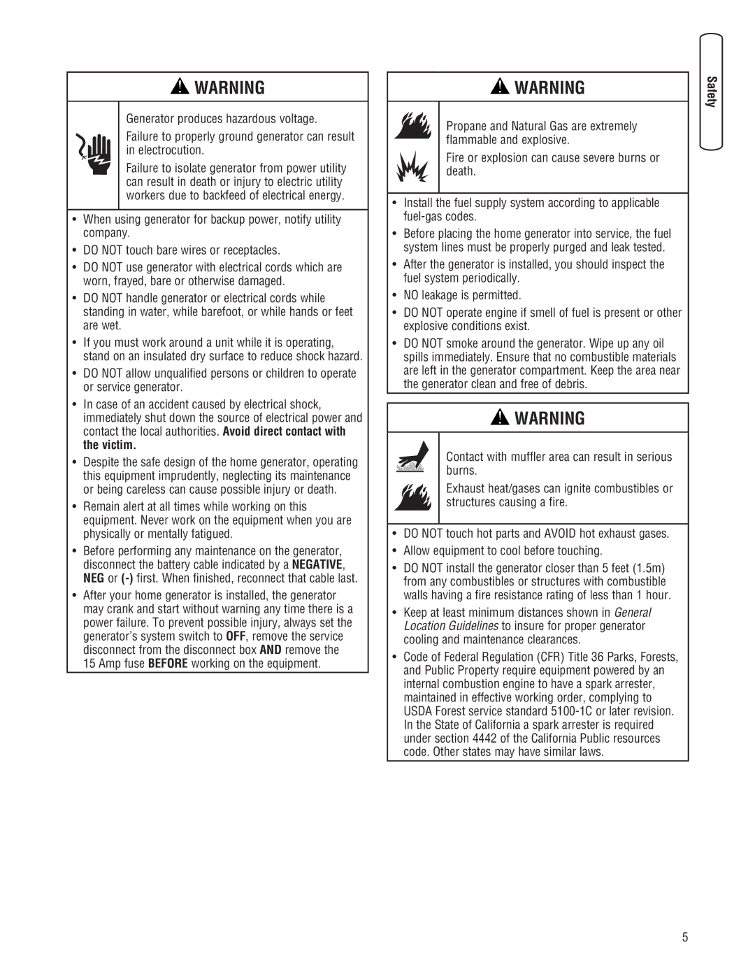 Briggs & Stratton Home Generator manual 