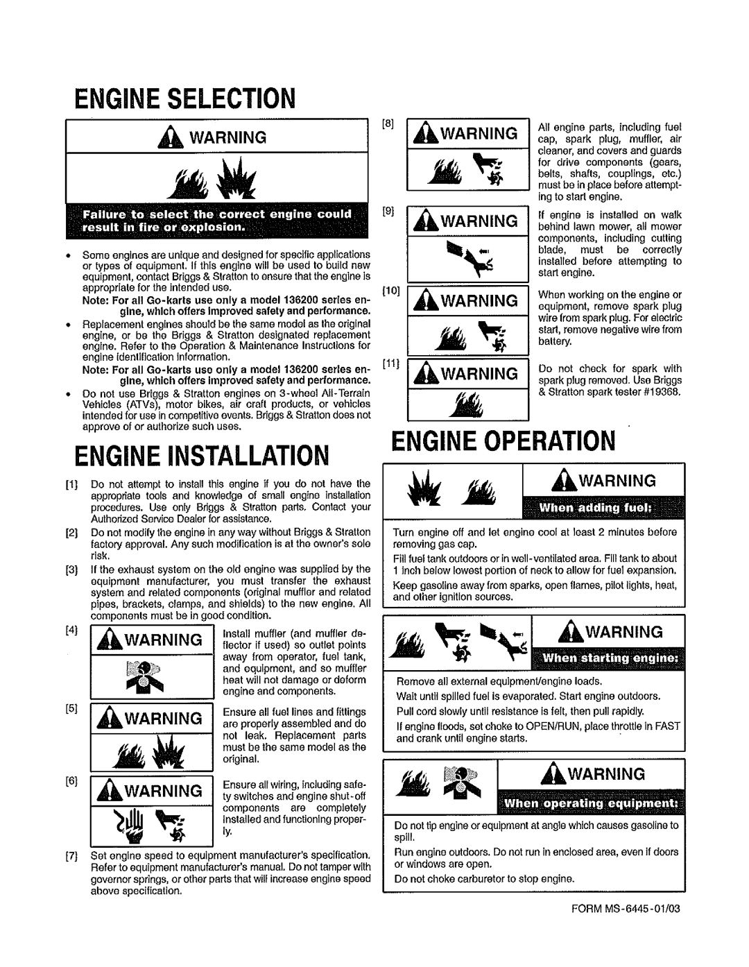 Briggs & Stratton NR, NP manual 