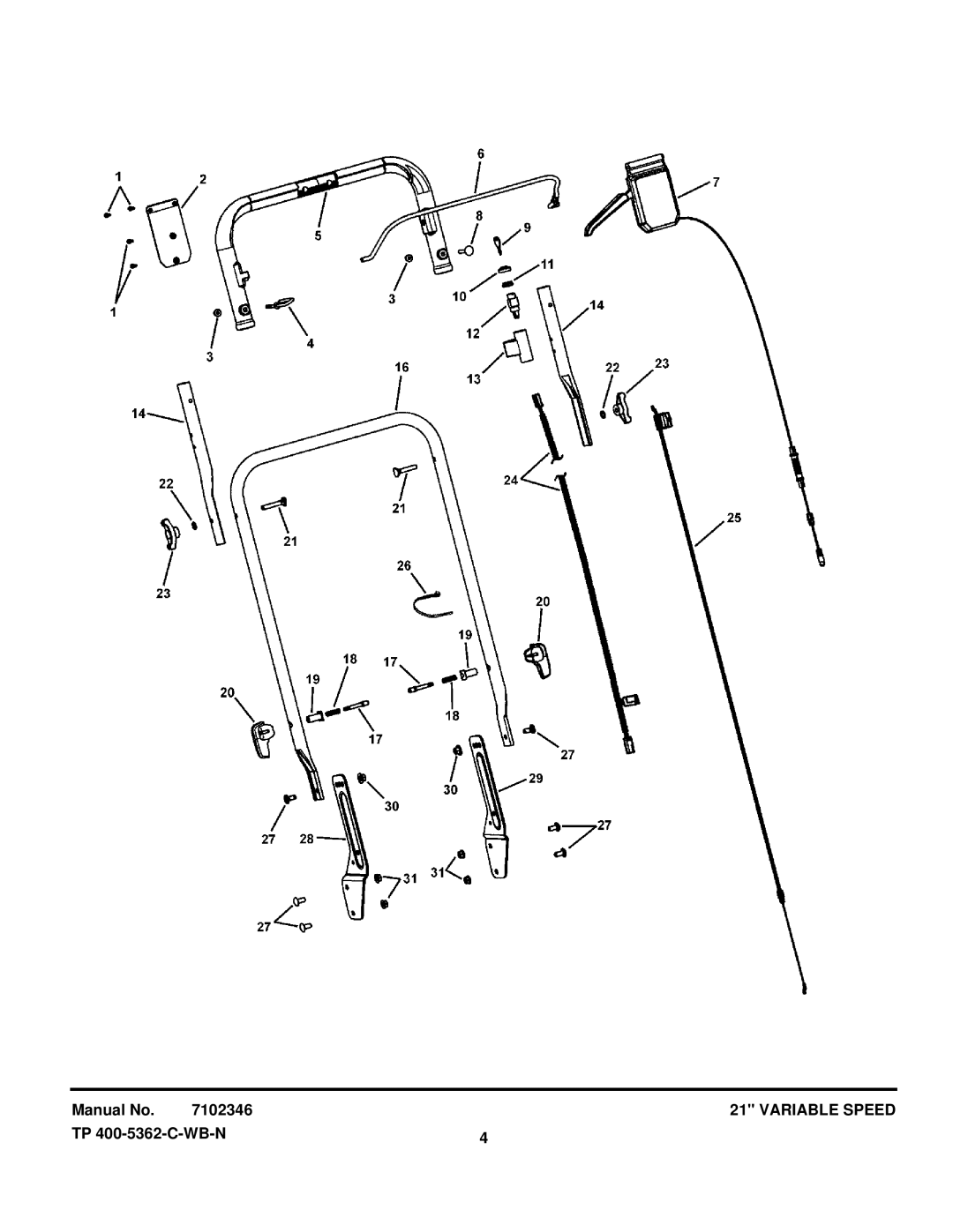 Briggs & Stratton NSPV21675E manual Manual No 7102346 