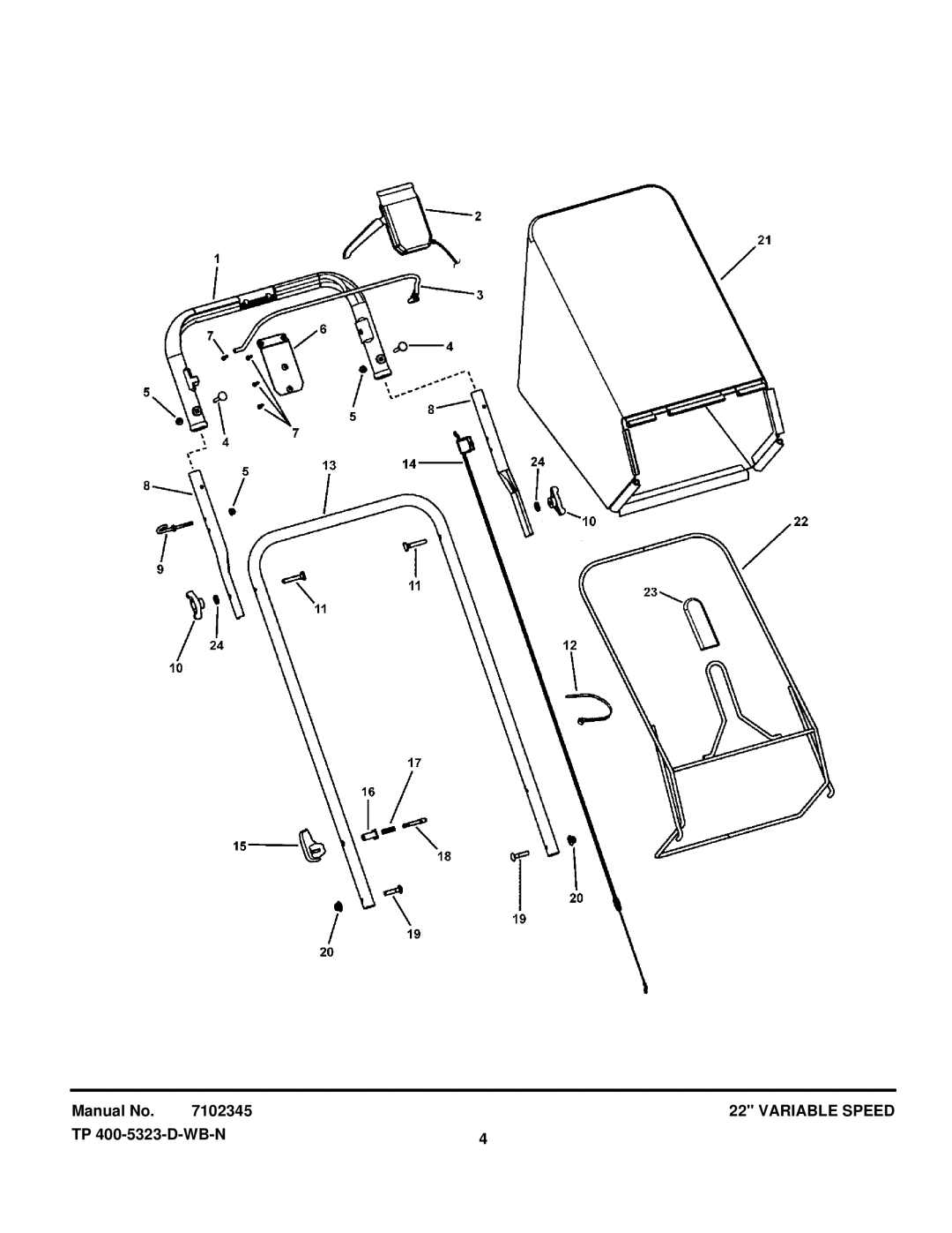 Briggs & Stratton NSPV22675HW manual Manual No 7102345 