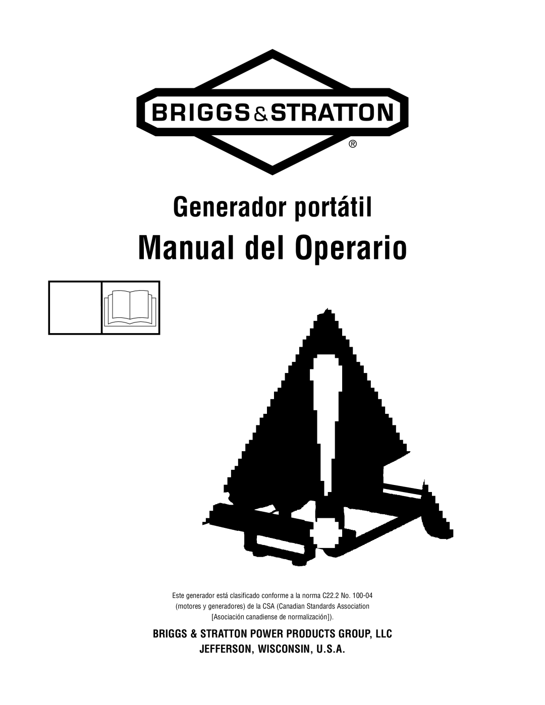 Briggs & Stratton Portable Generator manual Manual del Operario 