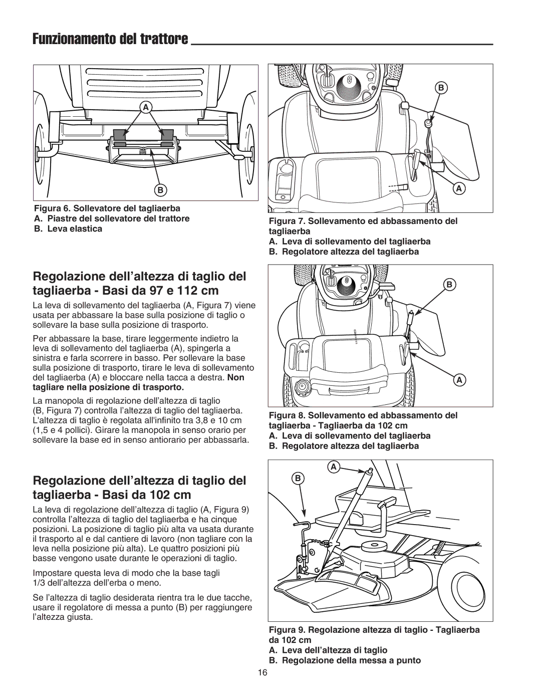 Briggs & Stratton Printer instruction sheet Tagliare nella posizione di trasporto 