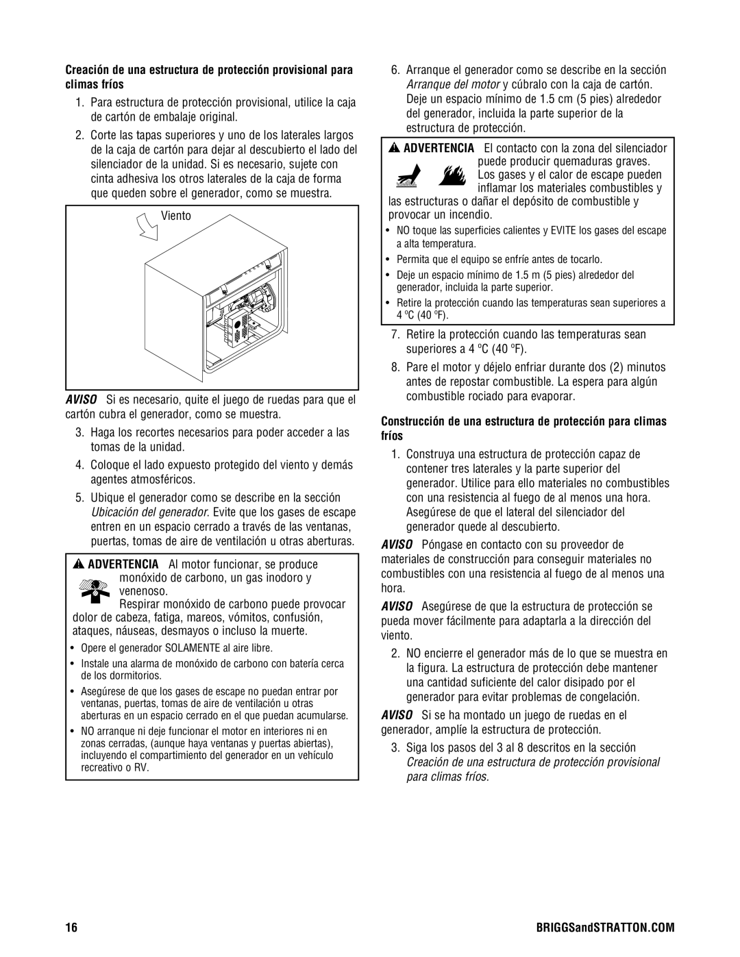 Briggs & Stratton PRO4000 manual BRIGGSandSTRATTON.COM 