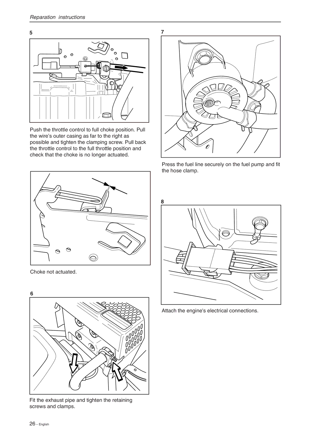 Briggs & Stratton RIDER 13 BIO, RIDER 11 BIO, RIDER 16 manual Reparation instructions 