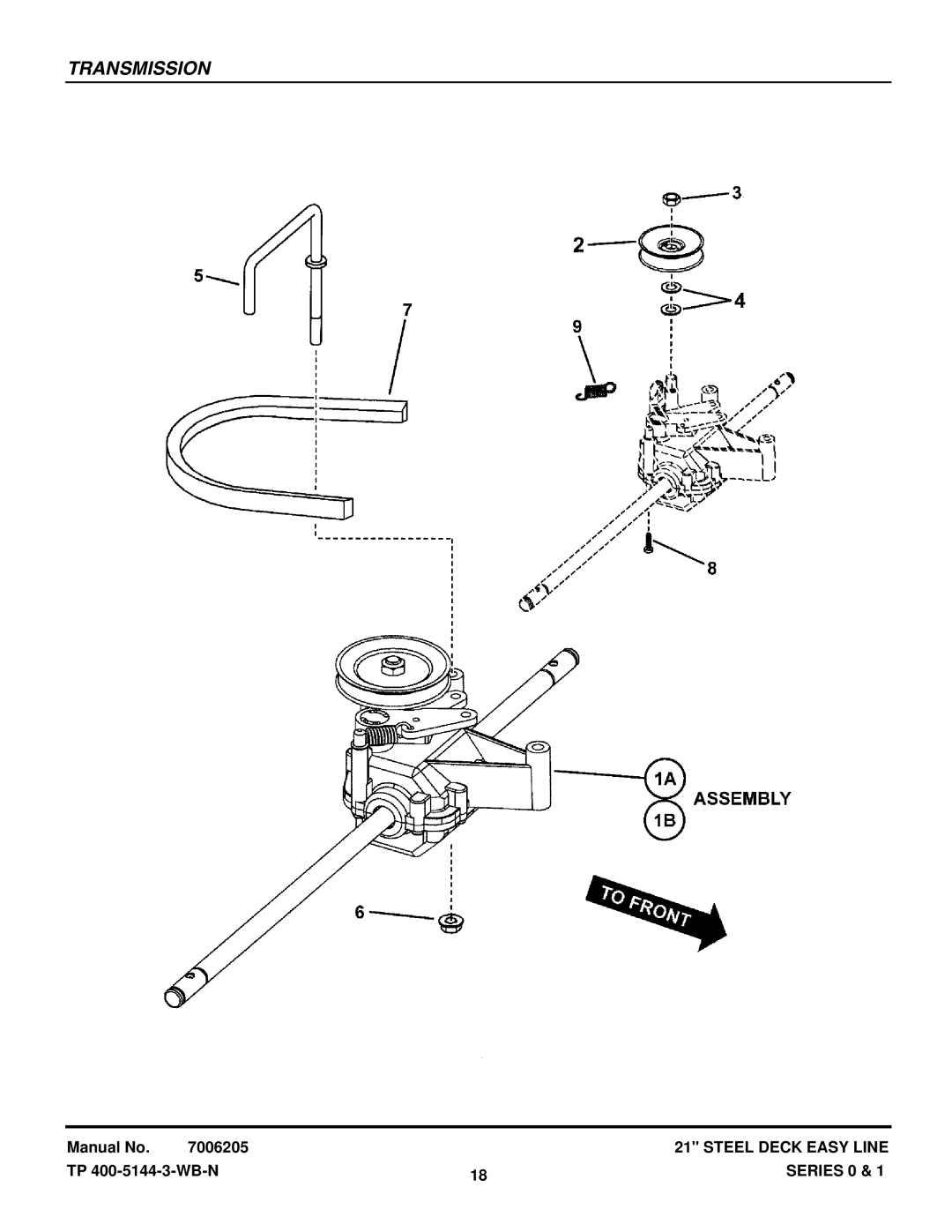 Briggs & Stratton SPV211 (7800168), S211, SPV21E1, SPV211E, SP211 (7800167), SP21 (7800004) manual Transmission 