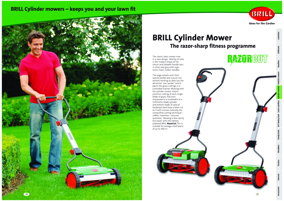 Brill 41 Series, 42 Series BRILL Cylinder Mower, BRILL Cylinder mowers - keeps you and your lawn fit, Ideas for the Garden 