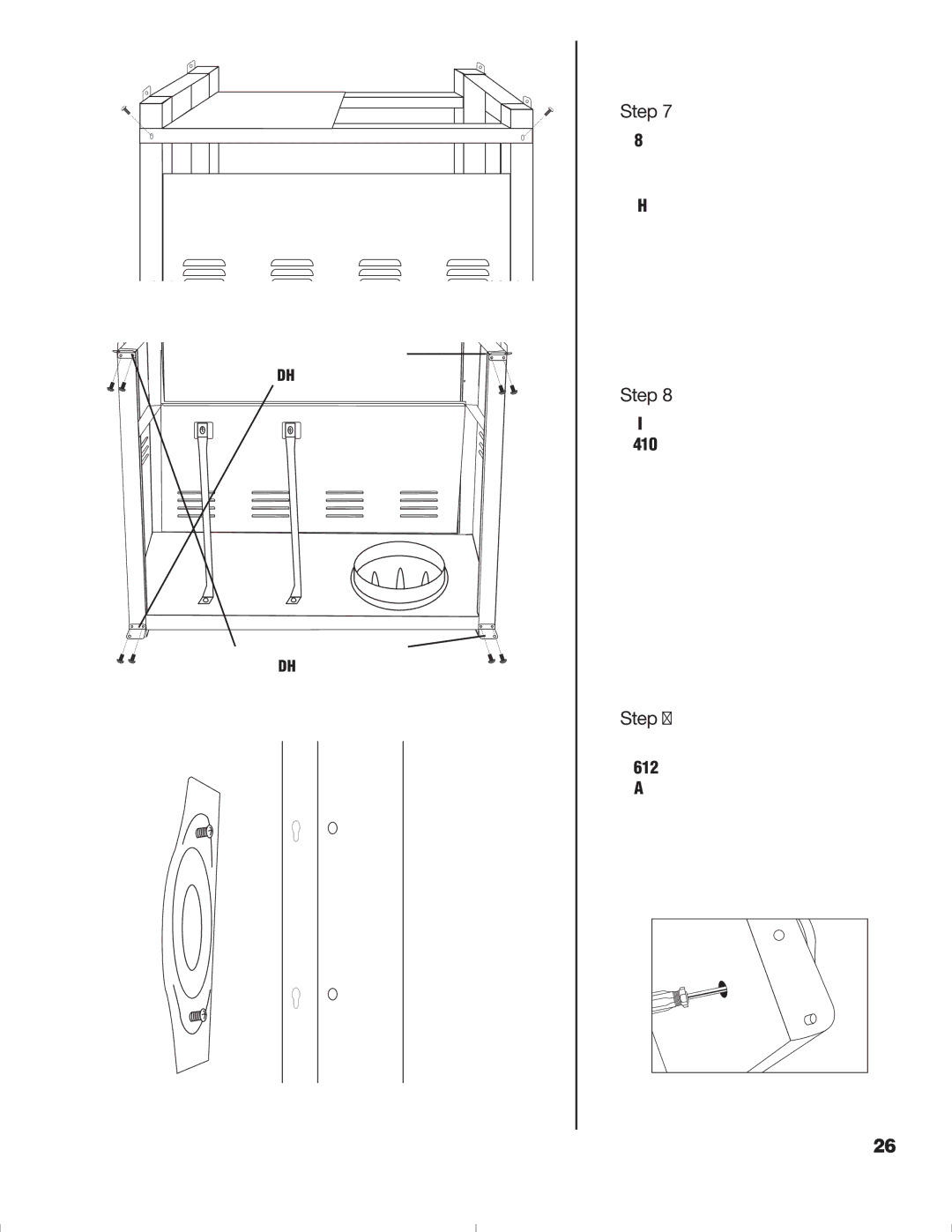 Brinkmann 1575 owner manual Lower Left/Upper Right Door Hinges Upper Left/Lower Right 