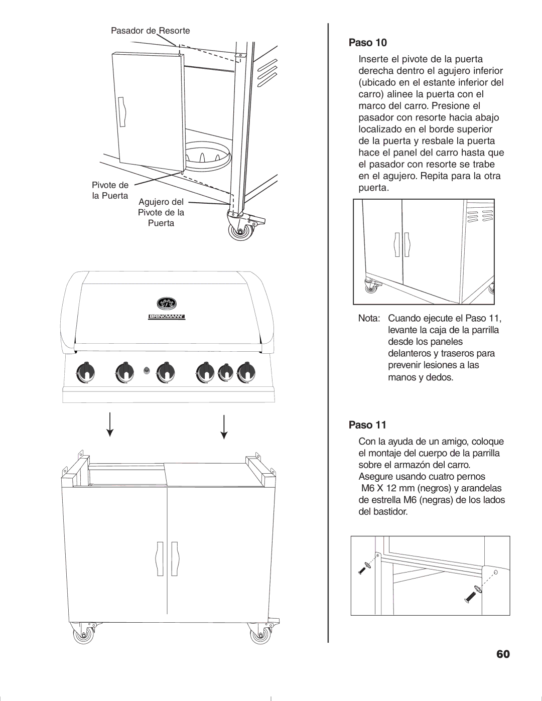 Brinkmann 1575 owner manual Paso 