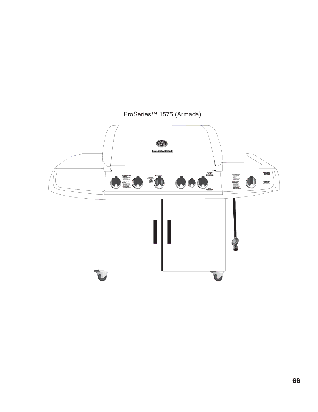 Brinkmann owner manual ProSeries 1575 Armada 