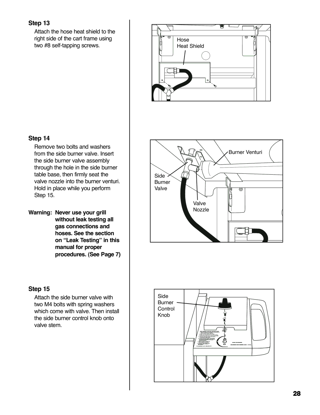 Brinkmann 2210 Series owner manual Hose 