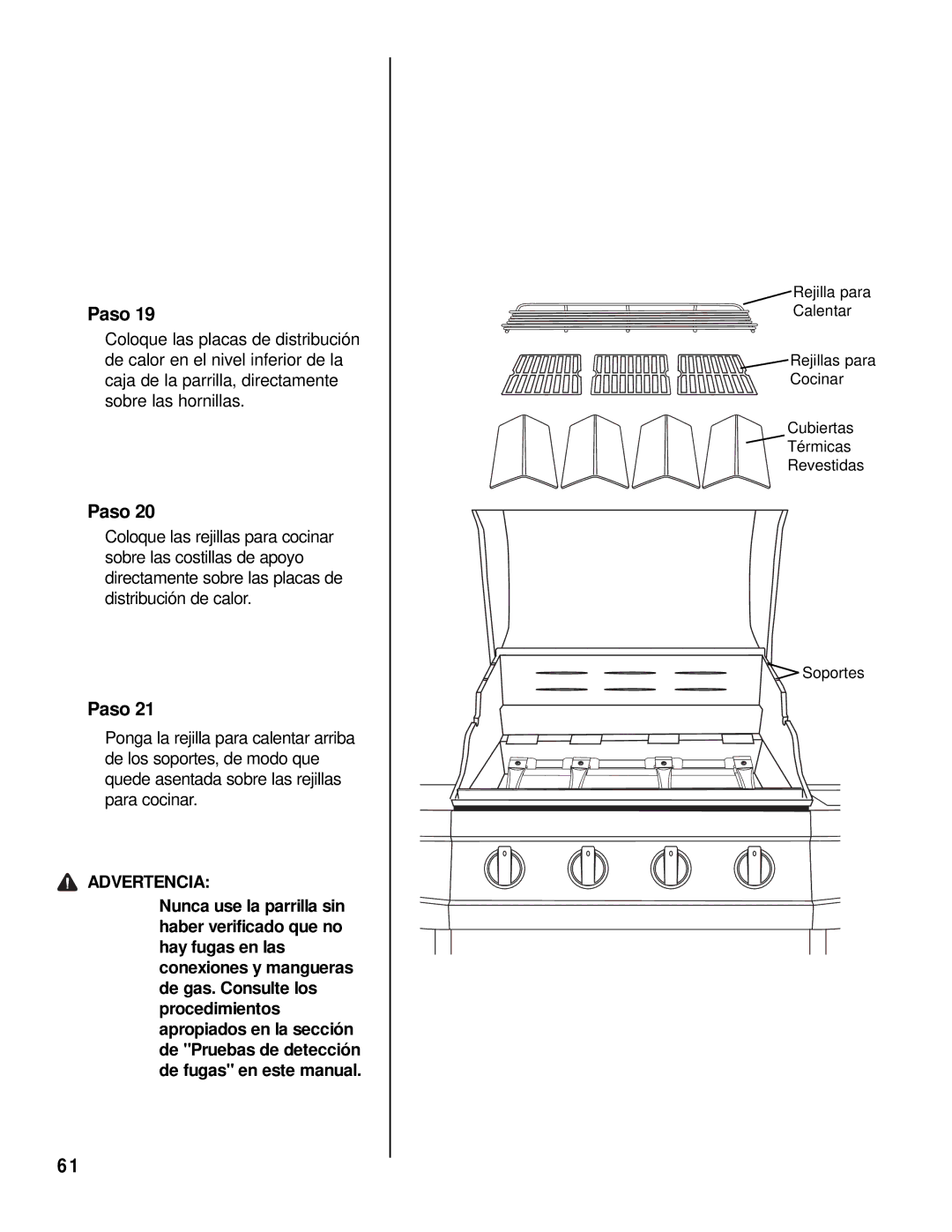 Brinkmann 2415 owner manual Advertencia 