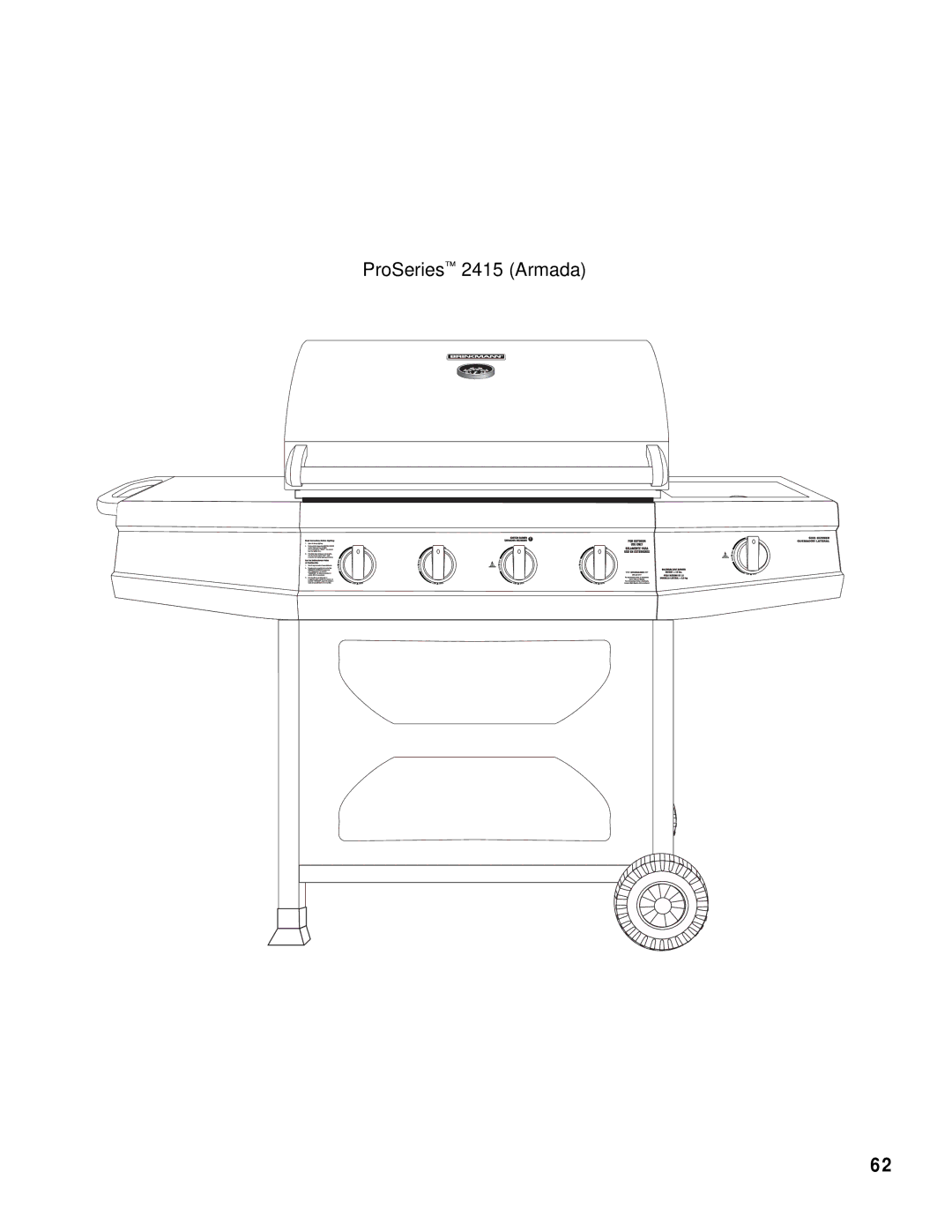 Brinkmann owner manual ProSeries 2415 Armada 