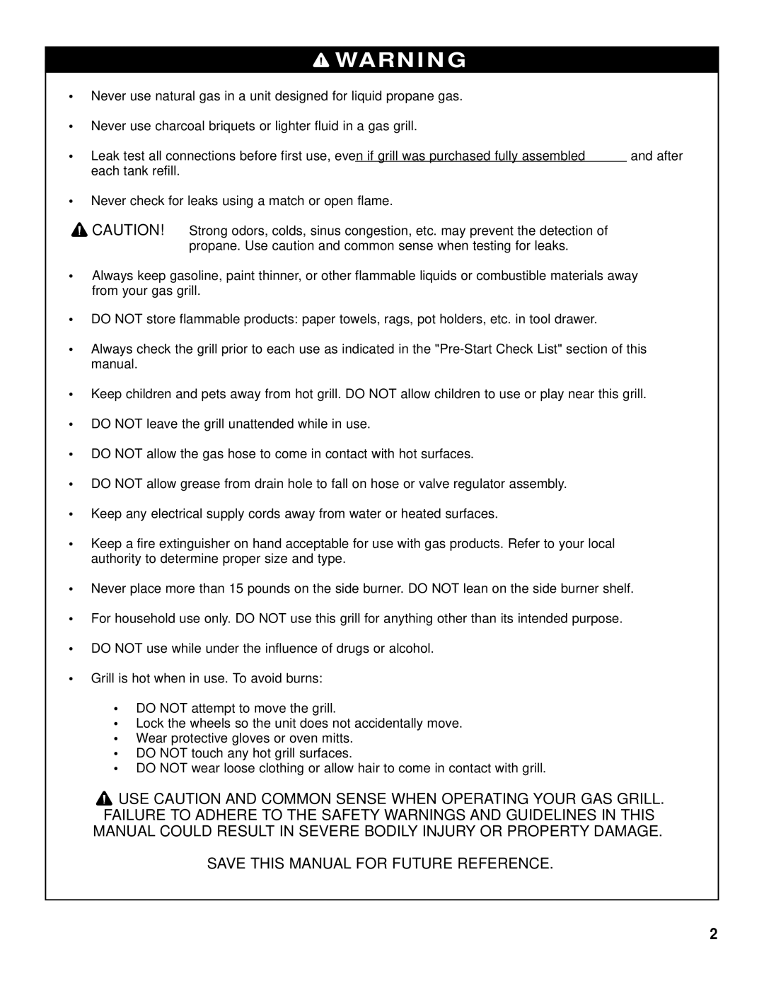 Brinkmann 2600 Series owner manual 