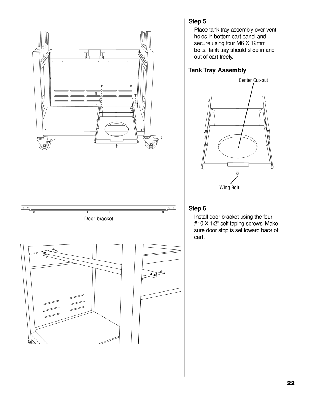 Brinkmann 2700 owner manual Tank Tray Assembly 