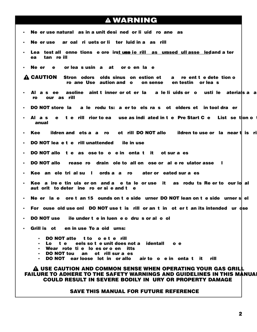 Brinkmann 2700 owner manual 