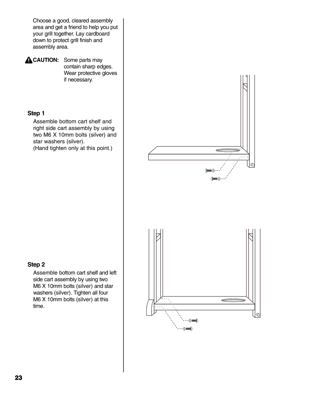 Brinkmann 4 Burner Gas Grill Grill owner manual Step 