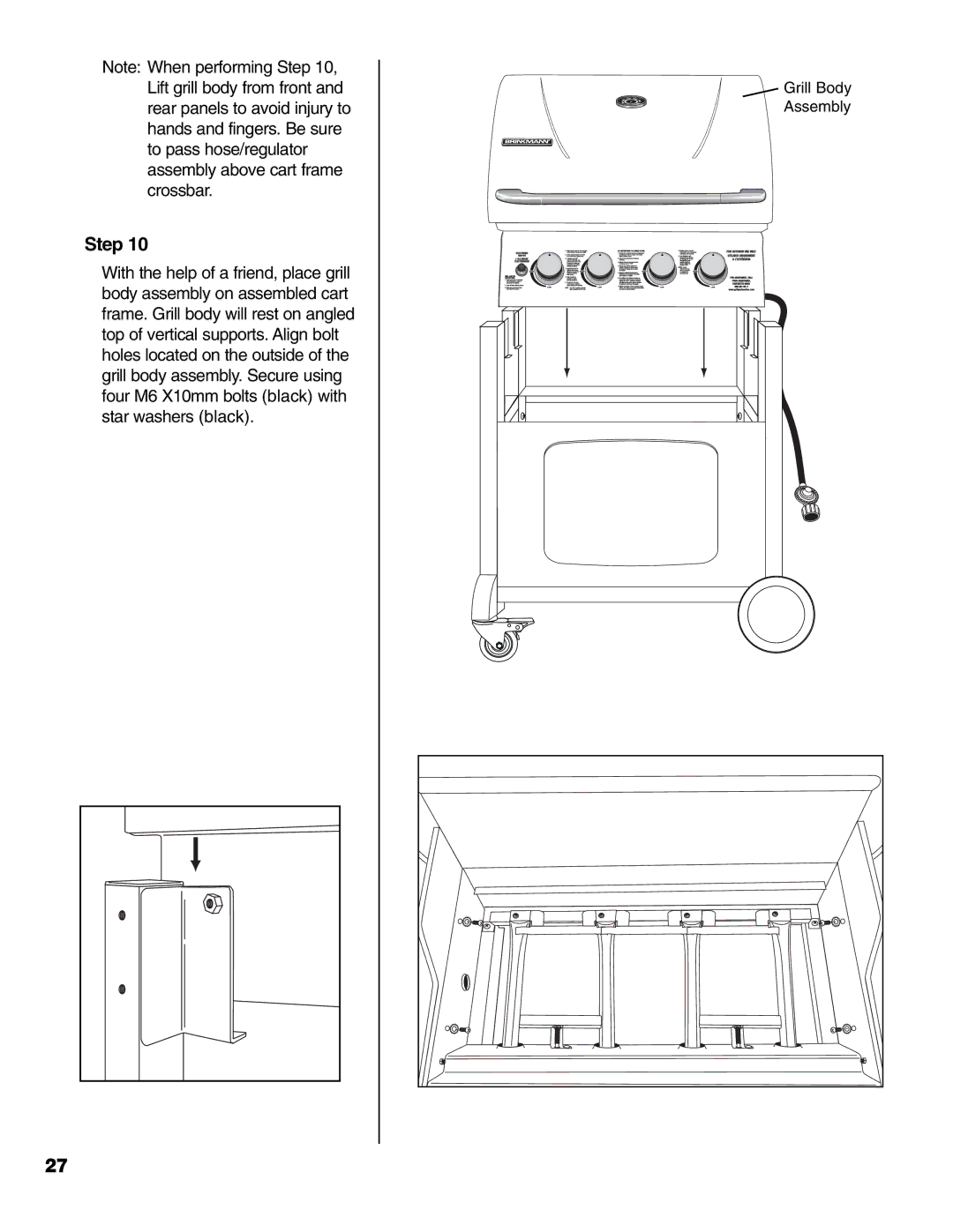 Brinkmann 4 Burner Gas Grill Grill owner manual Step 