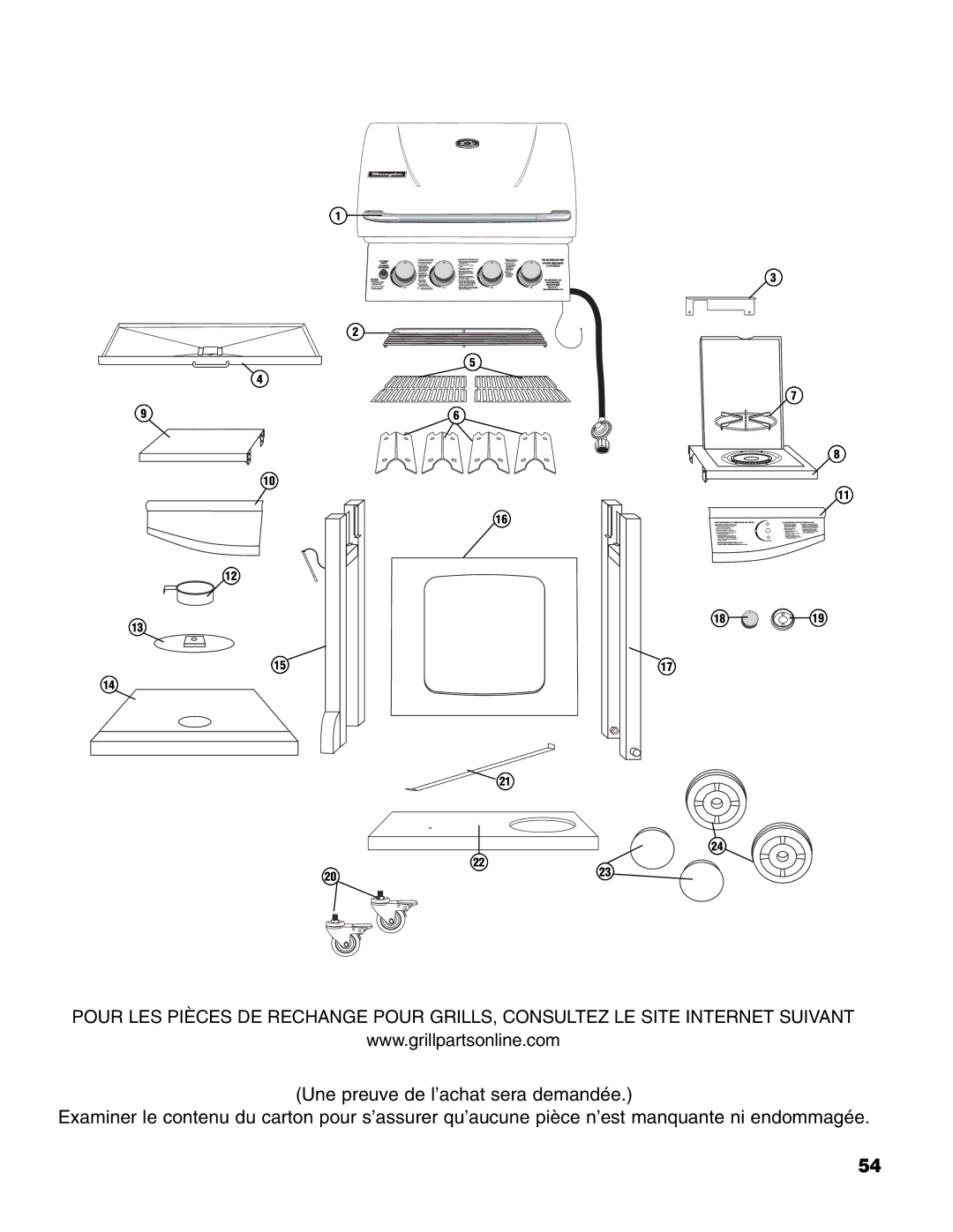 Brinkmann 4 Burner Gas Grill Grill owner manual 