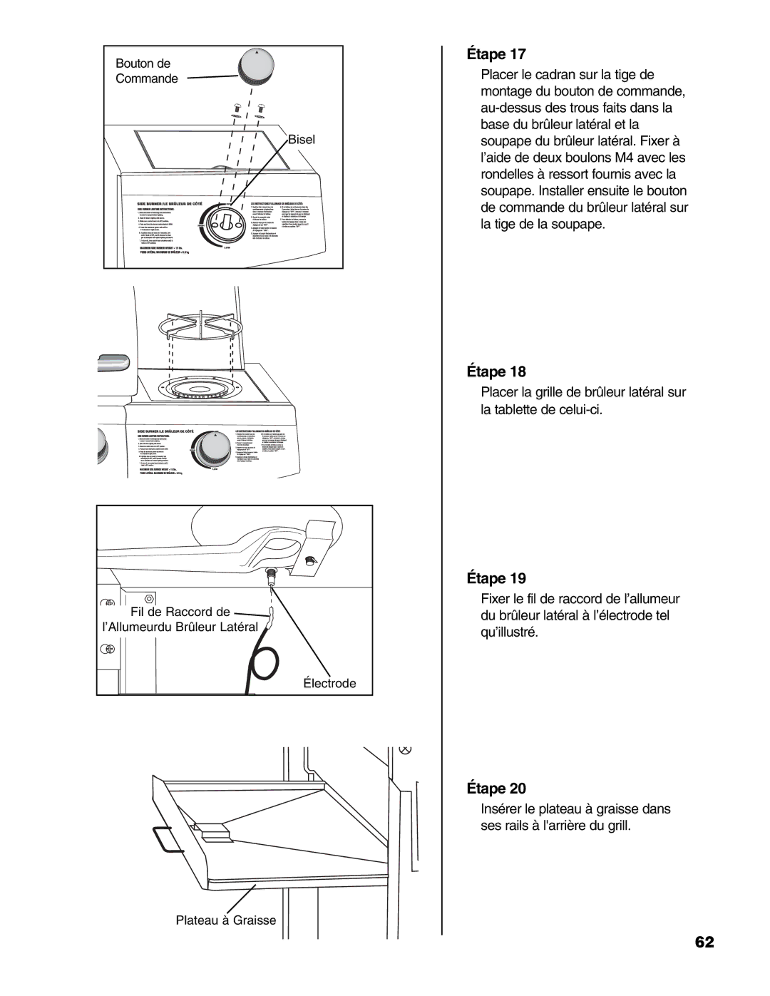 Brinkmann 4 Burner Gas Grill Grill owner manual Bouton de 