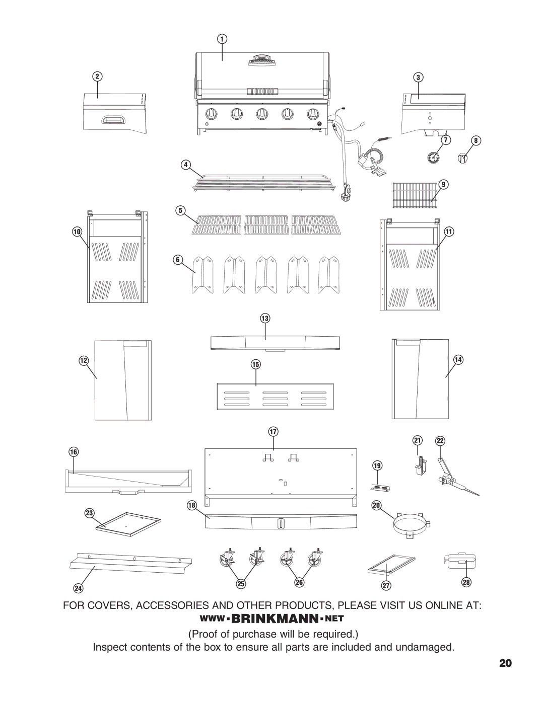 Brinkmann 200, 400, 600, 500, 300, 100 owner manual 2526 2728 