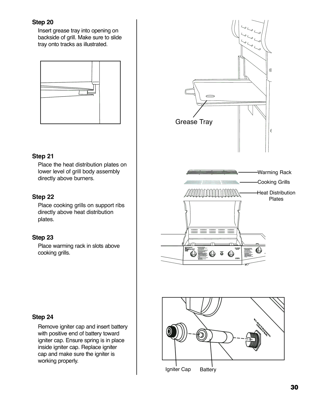 Brinkmann 4415 owner manual Grease Tray 