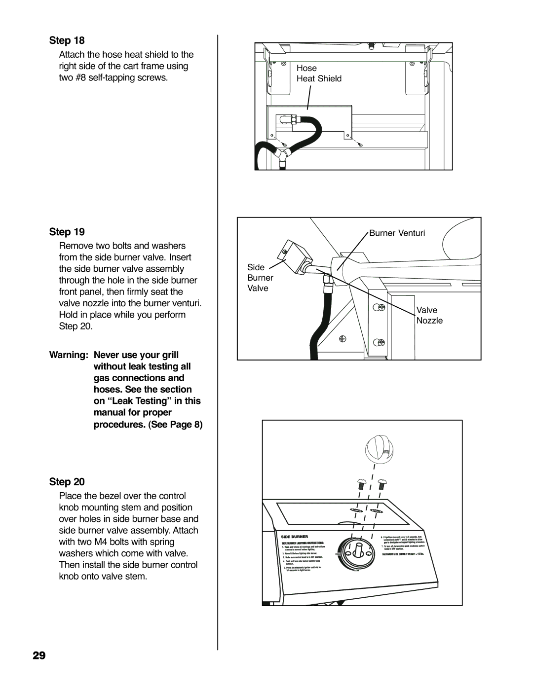 Brinkmann 6330 owner manual Hose 